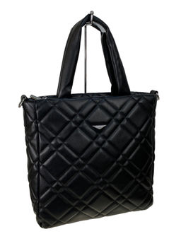 Женская сумка из искусственной кожи, цвет черный