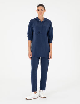 Lacivert Comfort Fit Modal Kuma_ Sweatshirt - Pierre cardin фото 4