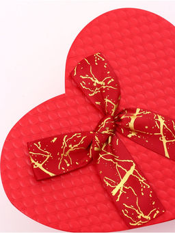 Набор подарочных коробок сердце 3 в 1, красный с бантом, 22?20?9; 18.5?17?7.5; 16?14?6 см