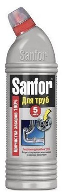 SANFOR д/прочистки канализ.труб 750мл "5 минут"