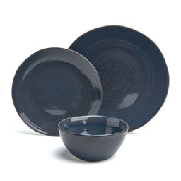 НАБОР ОБЕДЕННЫЙ BRONCO CONCEPT НА 4ПЕР. 12 ПР. СИНИЙ