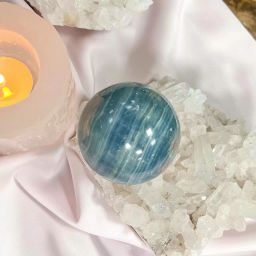 Шар из голубого карибского Кальцита