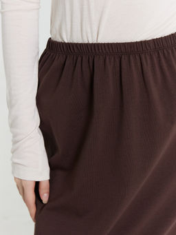 Юбка женская коричневая миди шоколадное мартини 152809 - Mark formelle фото 6