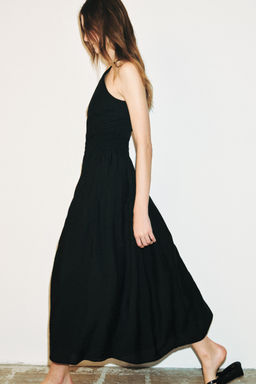 VESTIDO COMBINADO TIRANTES / Negro - Zara фото 4