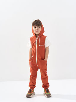 Ромпер с длинными штанинами "Терракот"