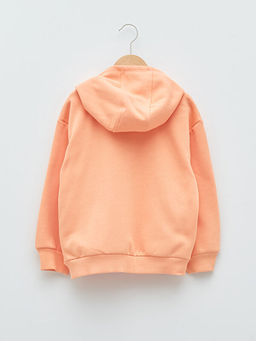 Kap??onlu Aplike Nak??l? Uzun Kollu K?z ?ocuk Sweatshirt - Waikiki фото 2