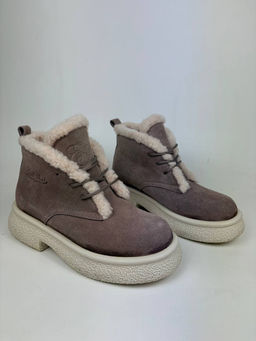 Ботинки 308.агатаw. капучино замша уценка