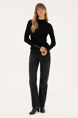 Kad_n Siyah Yar_m Bal_k__ Yaka Kazak - U.s. polo assn фото 4