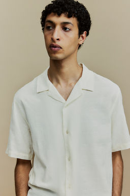 Camisa resort en tejido jacquard Regular Fit - H&m фото 3