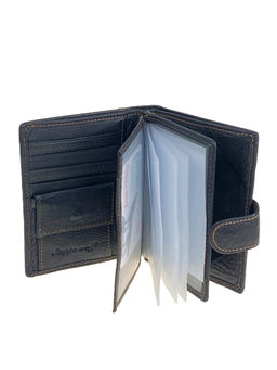 Кошелек-органайзер мужской из натуральной кожи, цвет черный - Greta фото 2