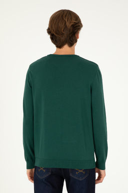 Мужской зеленый базовый свитер Неожиданная скидка в корзине - U.s. polo assn фото 5