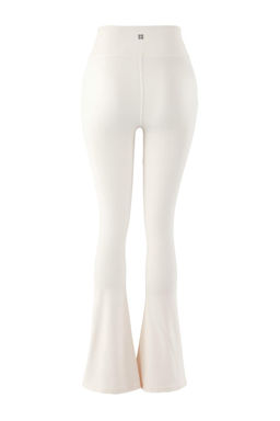 Ekru F?rcal? Soft Kumas Reflektor Bask?l? Ispanyol Paca Yoga Orme Spor Tayt THMAW24TY00066