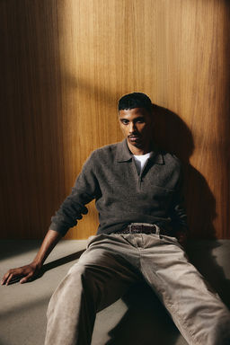 Jersey con media cremallera Regular Fit