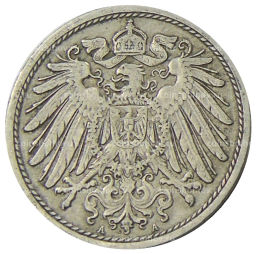 10 пфеннигов 1908 года А Германия
