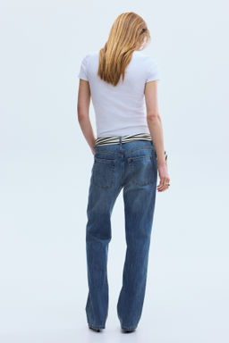 Straight Regular Waist Jeans - H&m фото 4