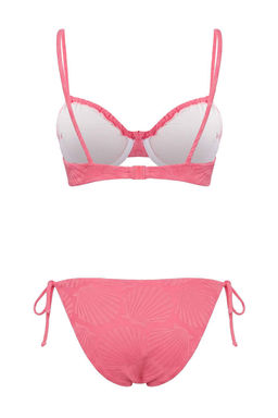 Ekru Tunelli Dokulu Balconette Kapl? Normal Bel Regular Bikini Tak?m? TBESS26BT00039 - Trendyolmilla фото 8