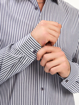 Сорочка мужская длинный рукав GREG 131/237/0243/ZN/1p STRETCH_V