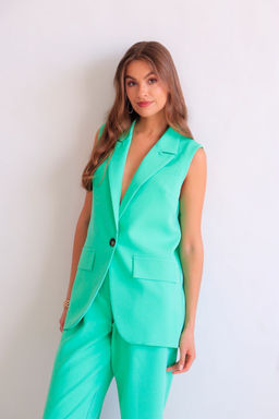 Martichelli Костюм с жилетом бирюзовый фото 20