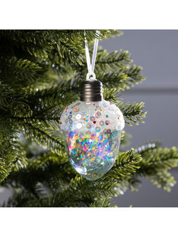 Ёлочный шар Жёлудь, 12х7 см, 4 LED, от батареек, свечение тёплое белое - Luazon lighting фото 10