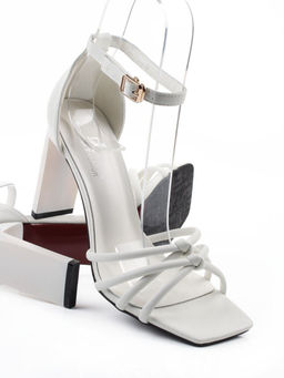 08-M56F-229R WHITE Босоножки женские (натуральная кожа)