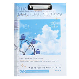 Планшет с прижимом формат А4 картон Природа, МИКС - Calligrata фото 2