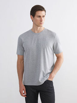 Bisiklet Yaka Penye Erkek Ti??rt