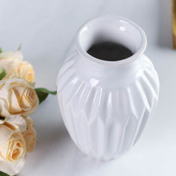Ваза 14 см / 931241W /уп 6/72/белая - Галеонтрейд фото 3