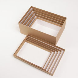 Набор подарочных коробок 5 в 1 Крафт, 22 14 8.5 32.5 20 12.5 см - Дарите счастье фото 3