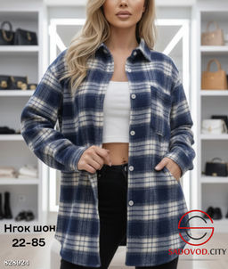 Рубашка женская в клетку - Bruno фото 4