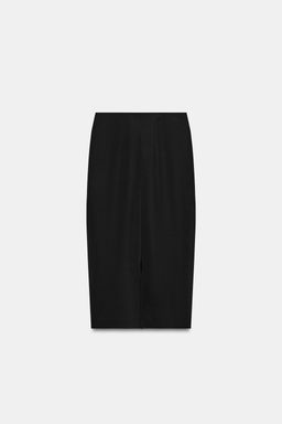 FALDA MIDI PLIEGUES / Negro - Zara фото 4