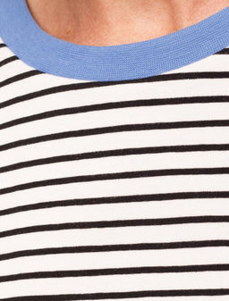 Футболка из эластичного хлопка с принтом-нашивкой - Vilatte фото 3