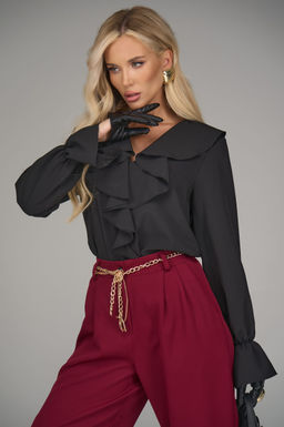 Блузка Мишель (чёрный) - Эльза фото 14