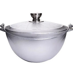 Казан походный 8 л с крышкой, литой алюмин. арт. 58300