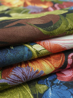 Рогожка Цветочное искушение, ш.1.5м, хлопок-100%, 165гр/м.кв, раппорт 63см - Купава фото 9