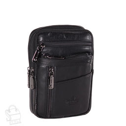 Сумка мужская кожаная кожаный 325015Z black  Zinimsk