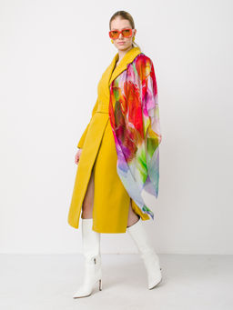 Большой мягкий очень нежный двусторонний палантин в стиле арт-деко - Tantino фото 3