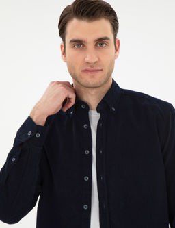 Lacivert Regular Fit Uzun Kollu G_mlek - Pierre cardin фото 2