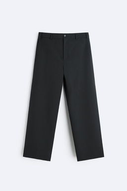 STRAIGHT-LEG WOOL BLEND TROUSERS - Zara фото 6