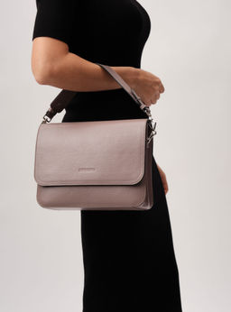 Сумка Deboro 30494 розово-серый