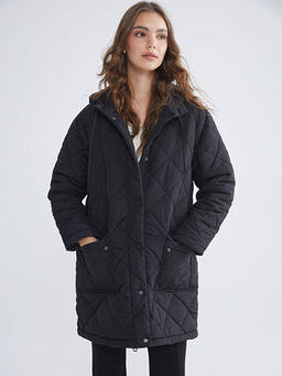 Kap??onlu Kapitone Oversize Kad?n ?i?me Mont