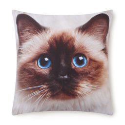 Подушка декоративная Этель Бирманская кошка 40х40 см, габардин, 100% п/э