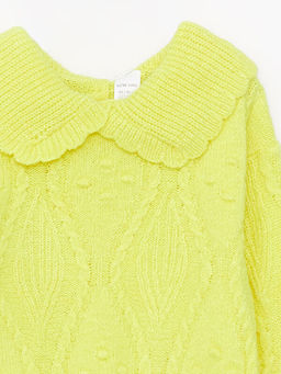 Bebe Yaka Uzun Kollu K?z Bebek Triko Kazak - Waikiki фото 3