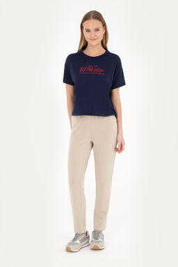 Женские легкие спортивные штаны цвета хаки - U.s. polo assn фото 15