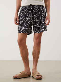 K?sa Boy Desenli Erkek Deniz ?ortu