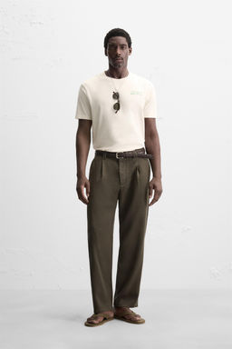CONTRAST PRINT T-SHIRT