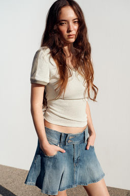 FALDA DENIM TRF TABLAS / Azul claro - Zara фото 3