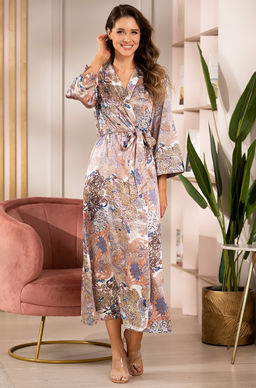 Длинный халат Mia-Amore с застежкой на пуговицы