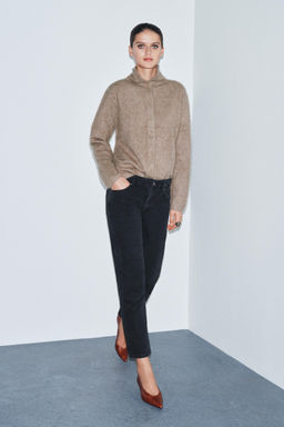 ZW COLLECTION MID-WAIST FULL LENGTH JEANS - Zara фото 27