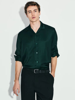 Сатиновая рубашка relax fit / Zarina