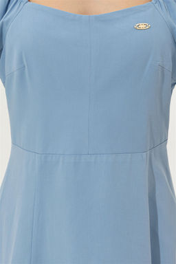 Женское синее тканое платье Неожиданная скидка в корзине - U.s. polo assn фото 5
